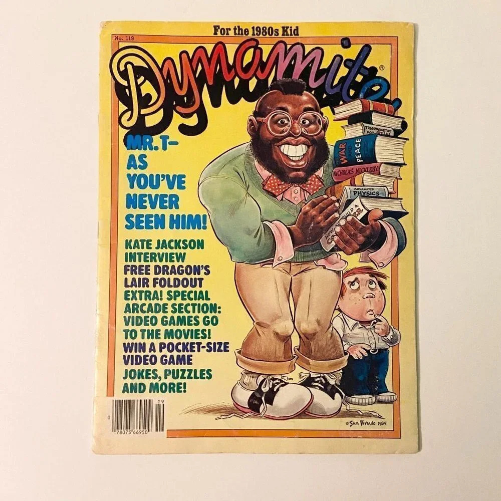 Vintage 1984 Dynamite Magazine Mr T Arcade Video Game Scholastic